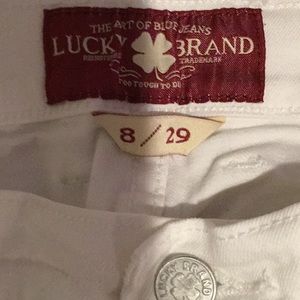 Lucky Brand Sweet ‘n Crop White Denim Pants Size 8/29. Never worn.